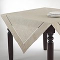 Saro Lifestyle SARO  40 in. Square Toscana Table Topper - Natural 731.N40S